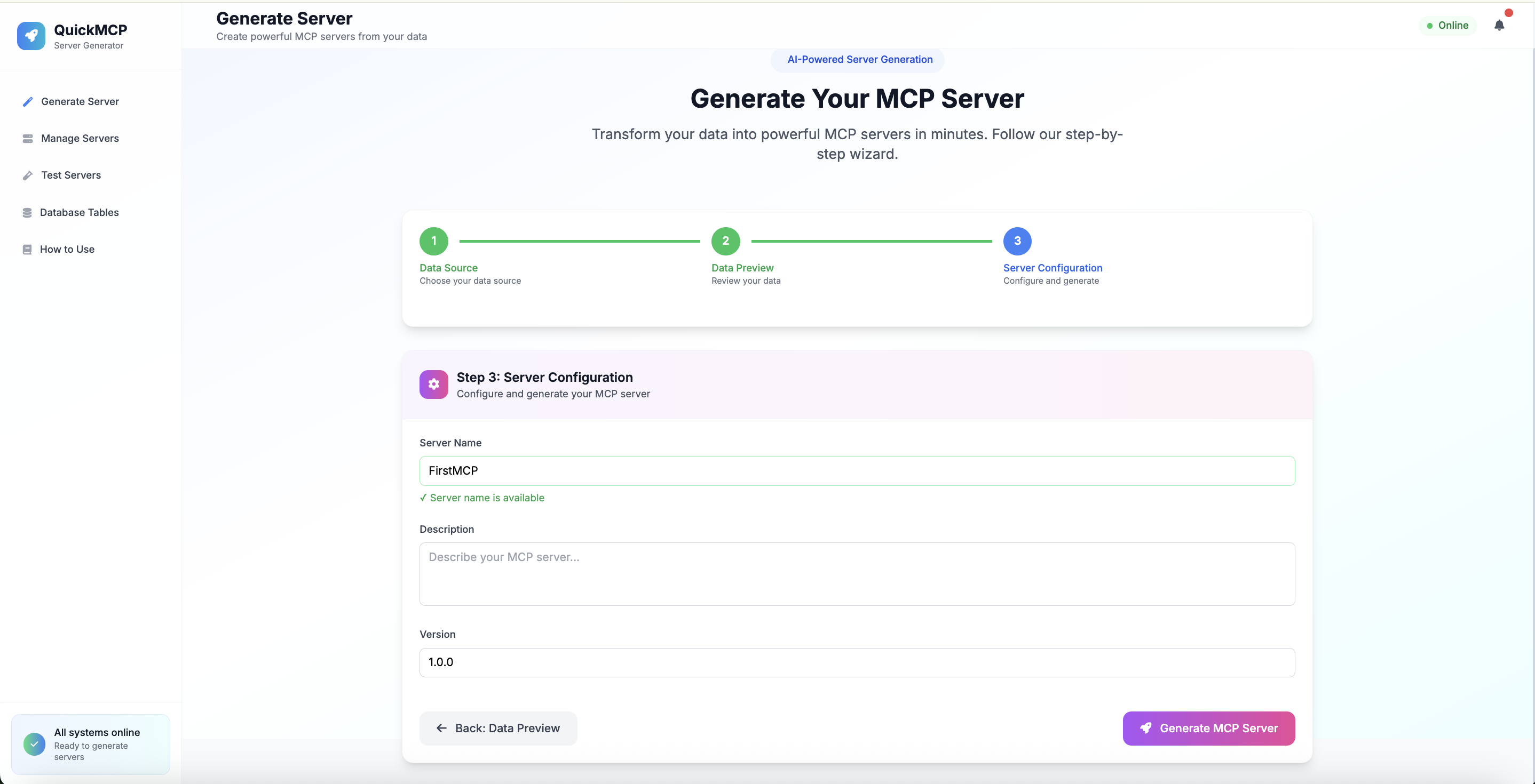 Server Configuration
