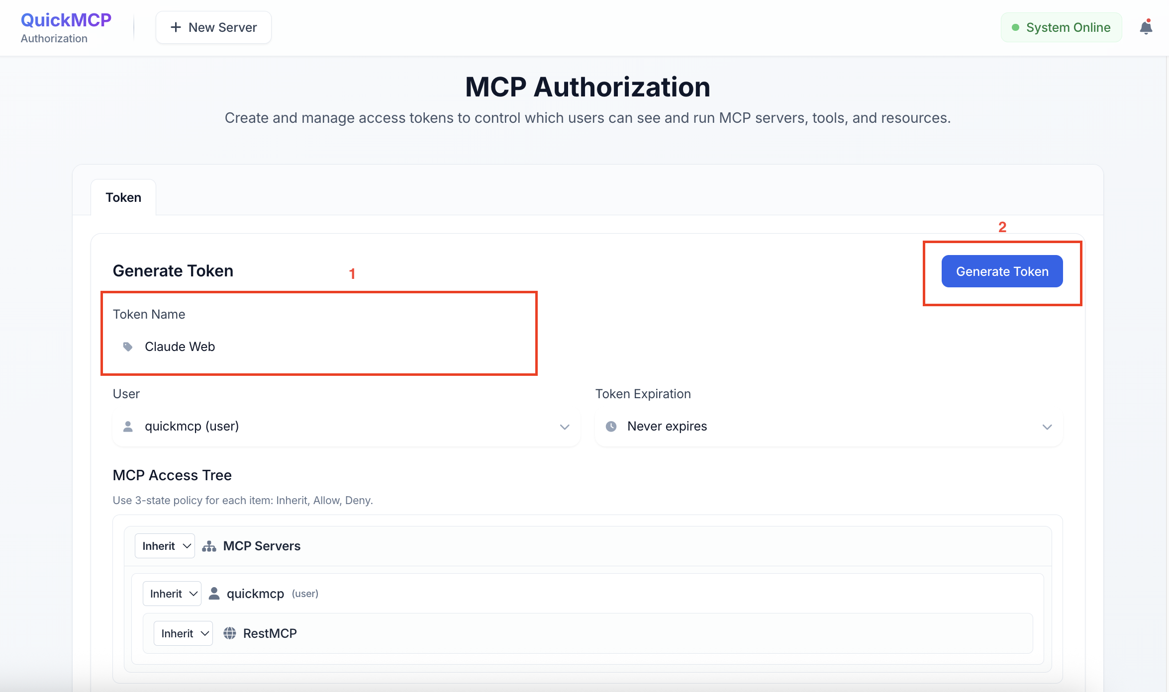 QuickMCP | MCP Server Generator & AI Workspace
